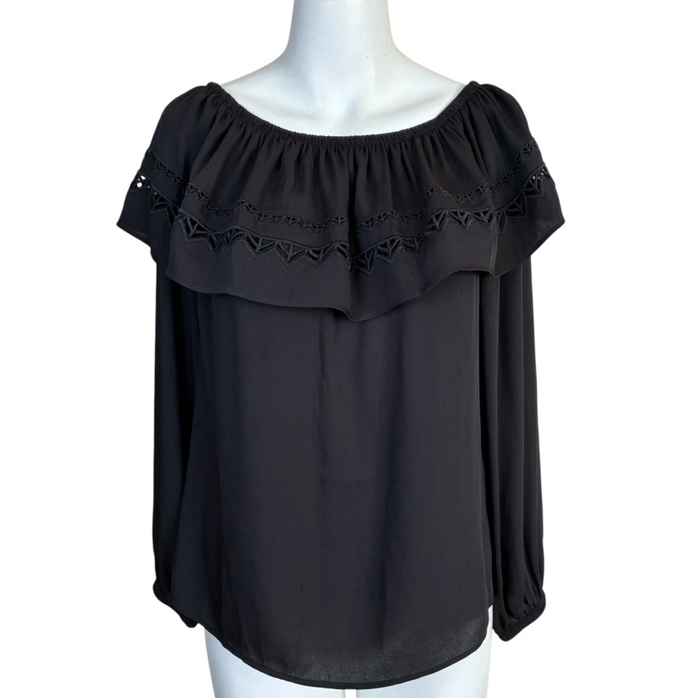 White House Black Market Cottagecore Off/On Shoulder Blouse- Small